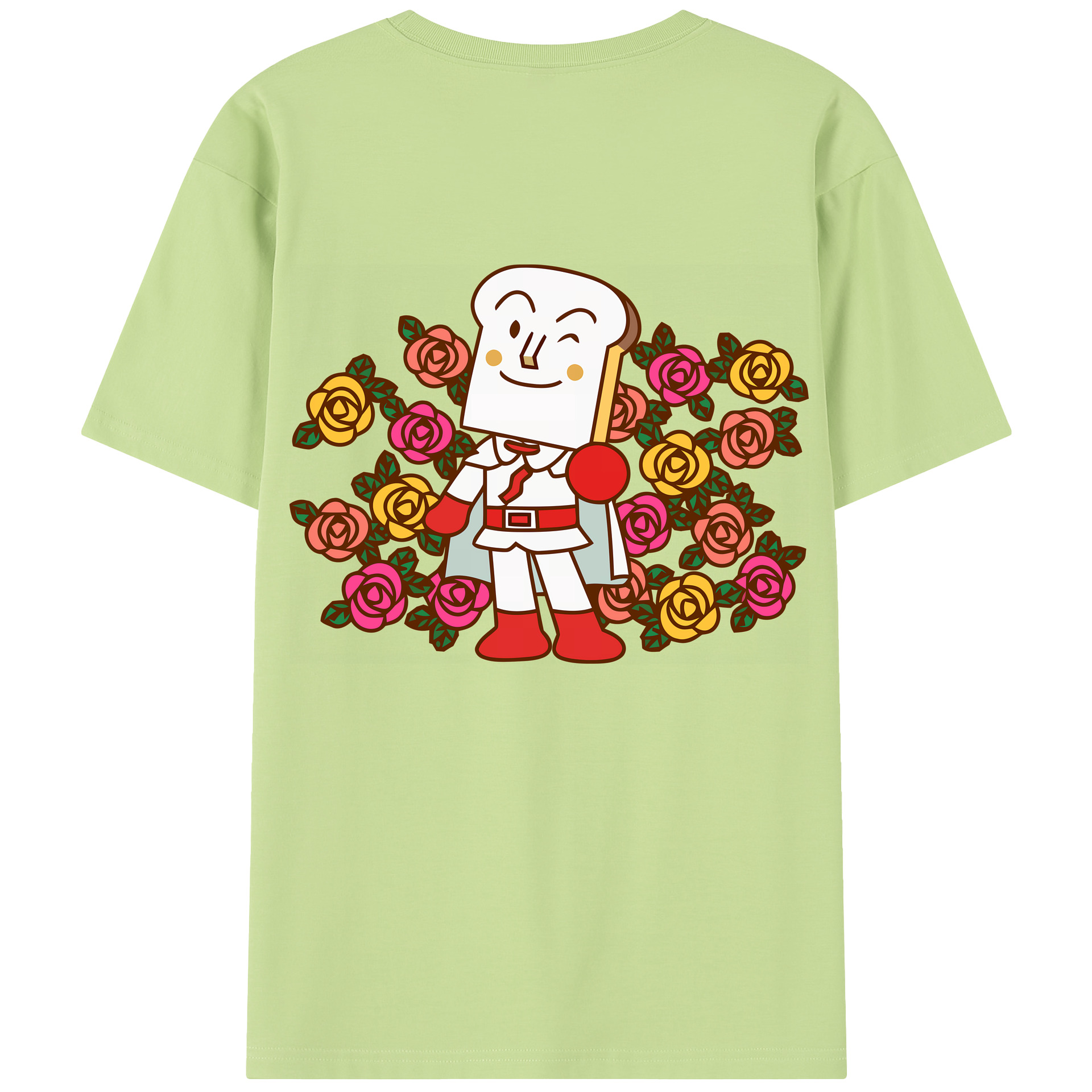 （画像用） アンパンマン Anpanman 綿100％半袖Tシャツ（背面プリント）